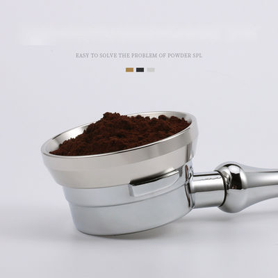 51/53/58mm zilveren doseringsring Draagbare milieuvriendelijke trechter voor precisie koffie dosering