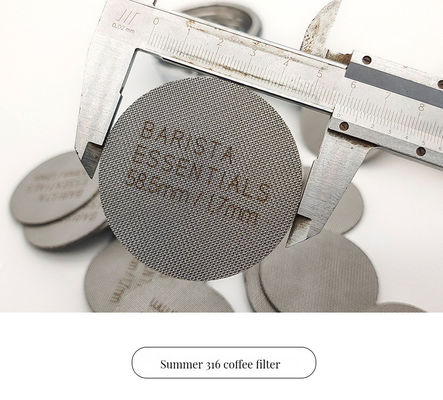 Gepersonaliseerde grootte roestvrij staal koffiefilter 58mm Grootte Mesh oppervlak Thee gestopte melk
