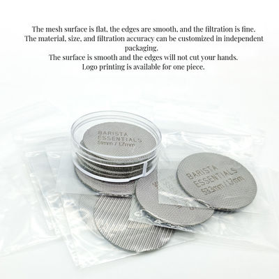 Gepersonaliseerde grootte roestvrij staal koffiefilter 58mm Grootte Mesh oppervlak Thee gestopte melk