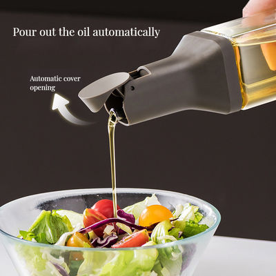 Leek-proof azijnfles en sojasaus dispenser set voor moderne keuken glazen olie pot