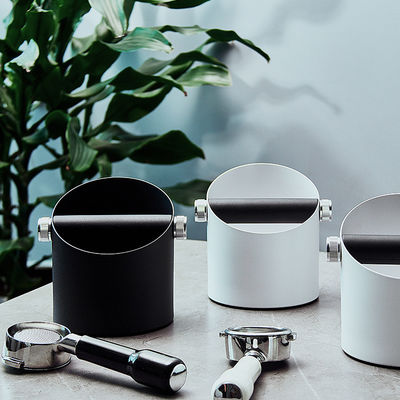 Gepersonaliseerde grootte Wit Espresso Knock Box met afneembare Knock Bar en roestvrij staal