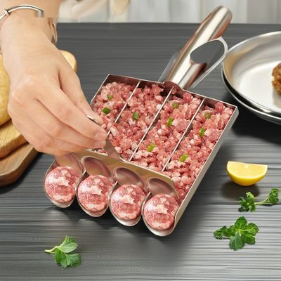 Gemakkelijk thuis koken met de BAMBOO Fish Ball Maker Set en de non-stick handlepel