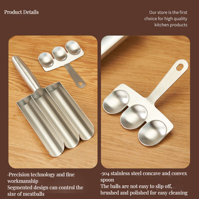 Gemakkelijk thuis koken met de BAMBOO Fish Ball Maker Set en de non-stick handlepel