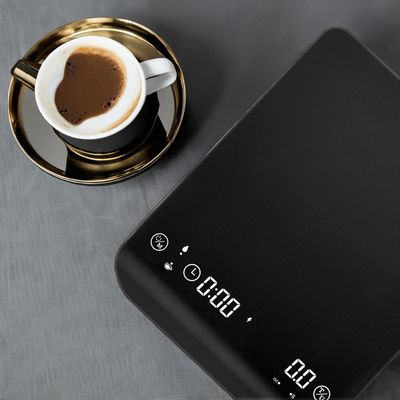 BAMBOO Ronde 2024 Elektronische koffiemetaal met oplaadbare batterij en timer