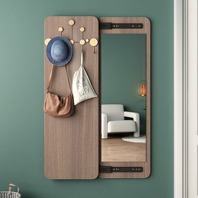 Wand Custom Contemporary Coat Rack met verborgen dressing mirror Modern design opslag
