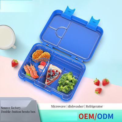 0.5L capaciteit Dual-Tier roestvrijstalen lunchbox met bamboe deksel school of keuken