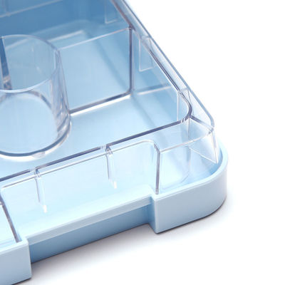 Gemakkelijke 1-3L capaciteit dubbele laag Plastic Bento Box voor alle leeftijden Leakproof en Microwave Safe