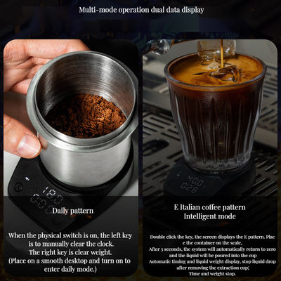 Keuken en barista ABS Shell Digitale Espresso Weegschaal met Timer Type-C opladen