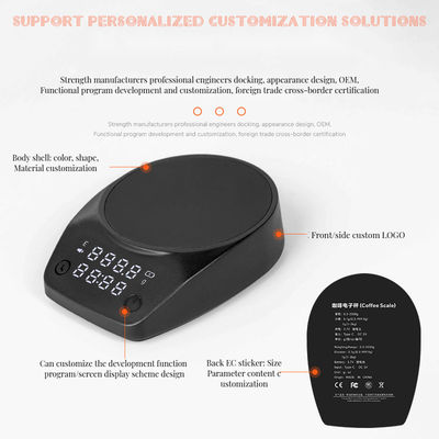 Keuken en barista ABS Shell Digitale Espresso Weegschaal met Timer Type-C opladen