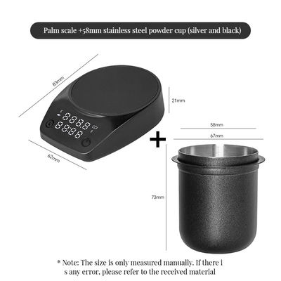 Koffie-melk schuimverwarmer schuimmixer type-C Espresso schaal met digitale timer ABS Shell