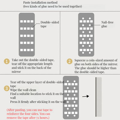 Custom Home Decor Full Body Dressing Mirror met modern ontwerp en aangepaste kleur