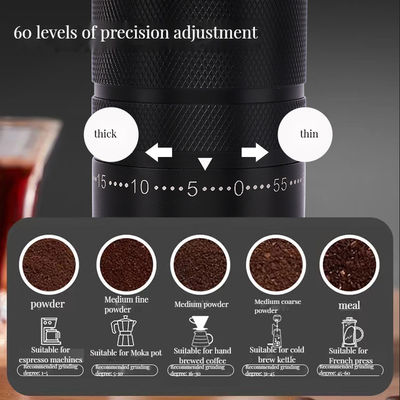 Roestvrij staal houten handvat handleiding Espresso grinders Al-alloy C2 voor koffie thee gereedschappen