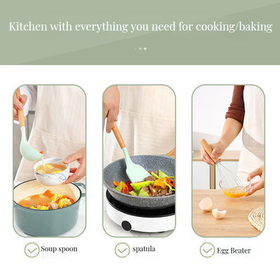 Gepersonaliseerd logo Acceptabel niet-stick kookgerei Hittebestendige siliconen spatula set