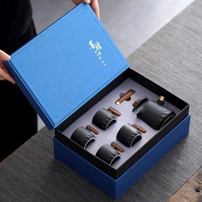 Traditionele stijl Draagbare keramische Kung Fu theeset voor kantoor en thuis Capaciteit 300 ml