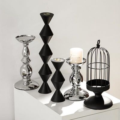 Gepersonaliseerde kleuren koper metalen kandelaarhouder voor huis bruiloft of tafel decoraties
