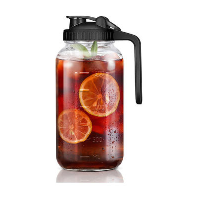 PP Plastic 64oz Keramische koffiemaker met roestvrijstalen filter en slokdeksel