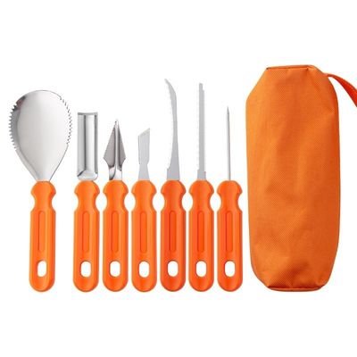 Plastic Halloween Fruit Decorating and Vegetable Carving Tools Set met draagtas