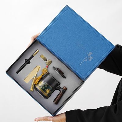 Keramische porseleinen koffiekop Custom Logo Gift Set met pen Theeset Notebook Design Style