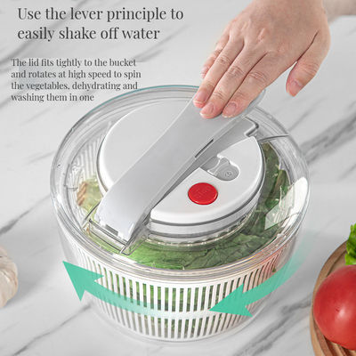 Op maat gemaakte grootte Elektrische bamboe salade en groenten droger snelle schoonmaker spinner