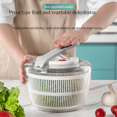 Home Keuken Bamboe Groenten en fruit droogmachine Salad Spinner Wasmand voor droog voedsel