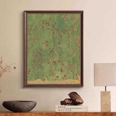 Handgeschilderd Prachtig Moderne Abstracte Olieverf Met Hedendaagse Bloemen Voor Muurdecoratie Print Methode 6 Kleur