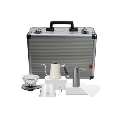 600 ml capaciteit Keramische porseleinen koffiekop Set zesdelige set met filterpot schaal
