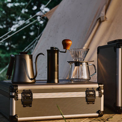 600 ml capaciteit Keramische porseleinen koffiekop Set zesdelige set met filterpot schaal