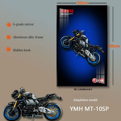 Polycarbonaat Modern Art Deco Decoratief Glas Foto Frame voor Auto Display en Wand/Tafel Vitrine