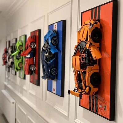 Polycarbonaat Modern Art Deco Decoratief Glas Foto Frame voor Auto Display en Wand/Tafel Vitrine