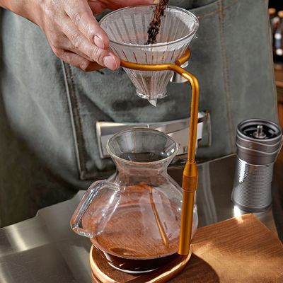 Voedselveilige koperen drupper koffie drupper stand voor het brouwen van koffie thuis of in een restaurant