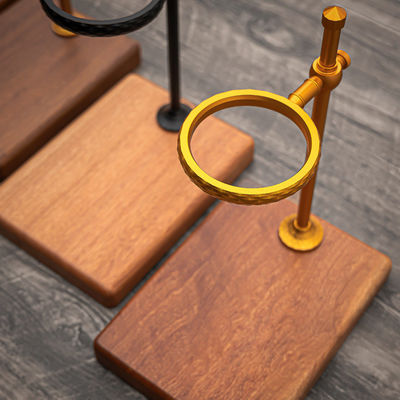 Elegant massief hout druppelstation voedselkwaliteit giet over druppelstand met koperen druppel