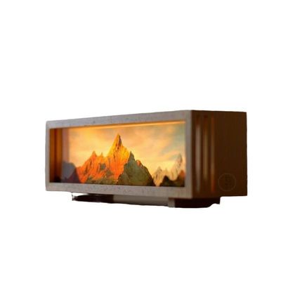 Hoogoplossend drukwerk Stylish Golden Mountain Night Light