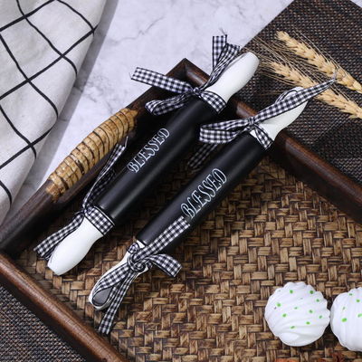 High Value Bow Design Mini Silk Screen Rolling Pin voor thuisbakken in aangepaste kleur