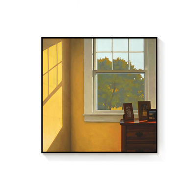 Op maat gemaakte Nordic Art Deco Venster Sunshine Canvas Schilderij met stillevenspatroon