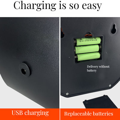 Plastic olielamp batterij bediend Touch Flame open haard licht voor 2 kleuren print methode