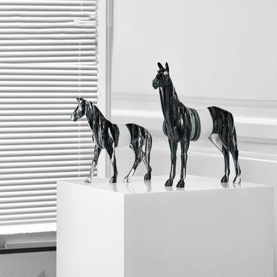 Onregelmatige Nordic Resin Animal Knick-Knacks voor huisversiering en chique bureaubladornamenten