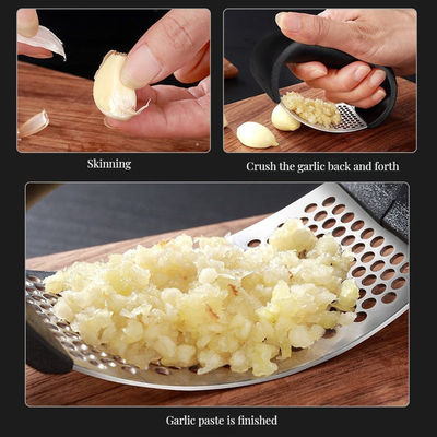 Comfortable Vegetable Chopper 2024 Kunststof roestvrij staal knoflook pers Chopper en Roller