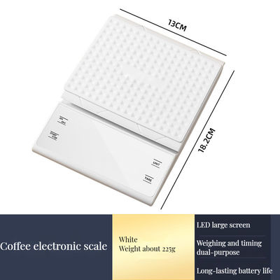 Achtergrondverlichtende LCD-timer met accu, keukenschaal voor nauwkeurige gewichtsmeting van koffie