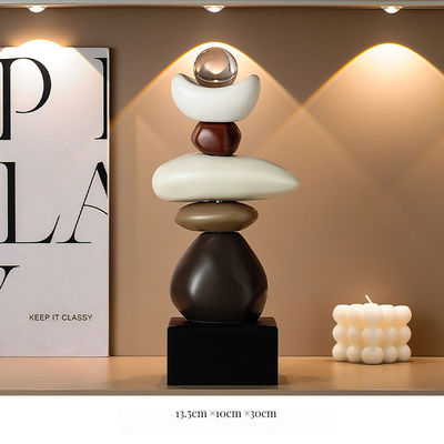 Lichte Luxury Art Hars Desktop Ornamenten voor woonkamer Kantoor Wijnkoeler TV-kast