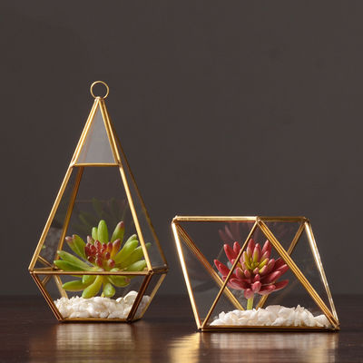 Nordic Style Luxe Home Decor Glas Display Box met aangepaste grootte en houten basis