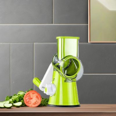 3-in-1 Multifunctionele kunststof handmatige groenteknipper Verticale snijmachine voor groenten