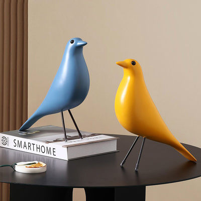 Gepersonaliseerde kleurhars vogel ornamenten voor Art Deco stijl Home Decor woonkamer tafel