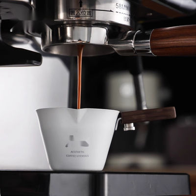 Traditioneel ontwerp 120 ml roestvrij staal espresso meetbeker voor schuim