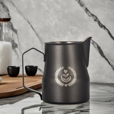 350 ml/500 ml roestvrij staal Latte Milk Pitcher Espresso Jug met BAMBOO functionaliteit