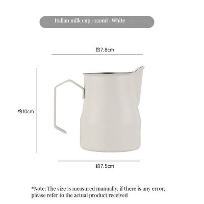350 ml/500 ml roestvrij staal Latte Milk Pitcher Espresso Jug met BAMBOO functionaliteit