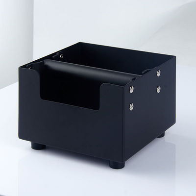 Cuboïde knockbox met voedselveilige siliconen anti-glijbasis verwijderbare staalstaal espresso thee gereedschappen pc stand