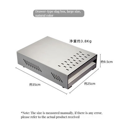 Vlekvrye staal knock box verdikte lade-type container voor espresso thuis koffie thee