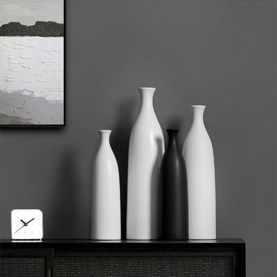 Tafelvase voor moderne eenvoudige zwart-wit keramische woonkamer decoratie
