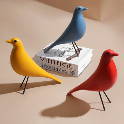 Meerdere kleuren hars ornament Eenvoudig vogelontwerp voor Art Deco-stijl Huis woonkamer