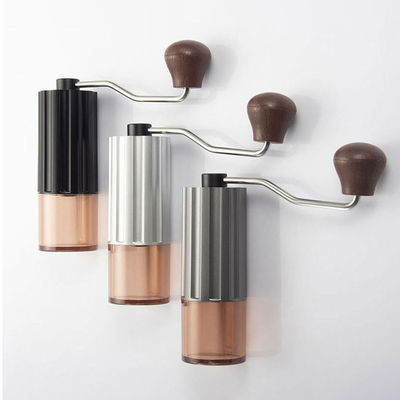 Zwart roestvrij staal Burr Handheld Koffiemolen Modern Design Huishoudelijk Gereedschap
